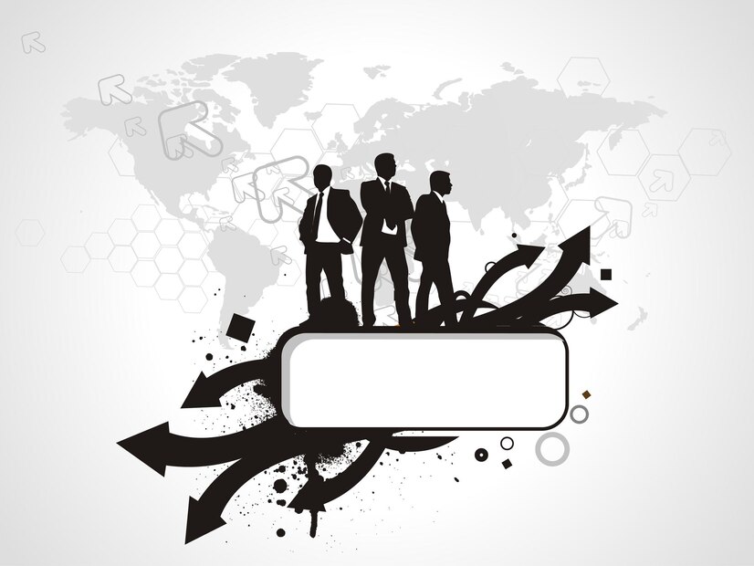 abstract mosaic background with standing success businessman silhouetted vector illustration xaxa 460848 11862 مرکز تحقیقات تیر ۱۴۰۴