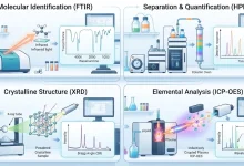 راهنمای انتخاب بهترین روش‌های آنالیز مواد شیمیایی؛ از FTIR و HPLC تا XRD و ICP-OES